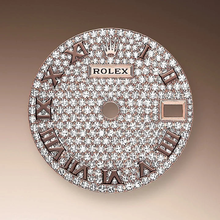 Rolex Lady-Datejust 28, 18k Everose Gold,