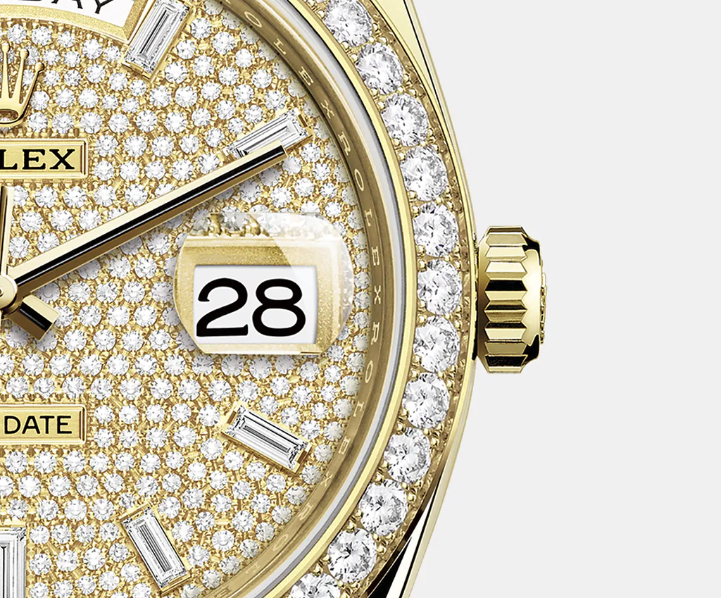 Rolex Day-Date, 40mm, 18k Yellow Gold and
Diamonds, Ref# 228348rbr-0037