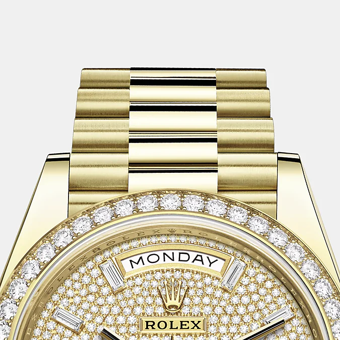Rolex Day-Date, 40mm, 18k Yellow Gold and
Diamonds, Ref# 228348rbr-0037