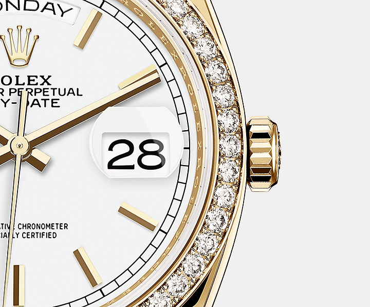 Rolex Day-Date, 36mm, 18k Yellow Cold, Ref#
128348rbr-0048