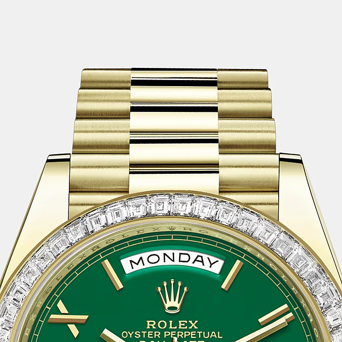 Rolex Day-Date, 40mm, 18k Yellow Gold and
Diamonds,