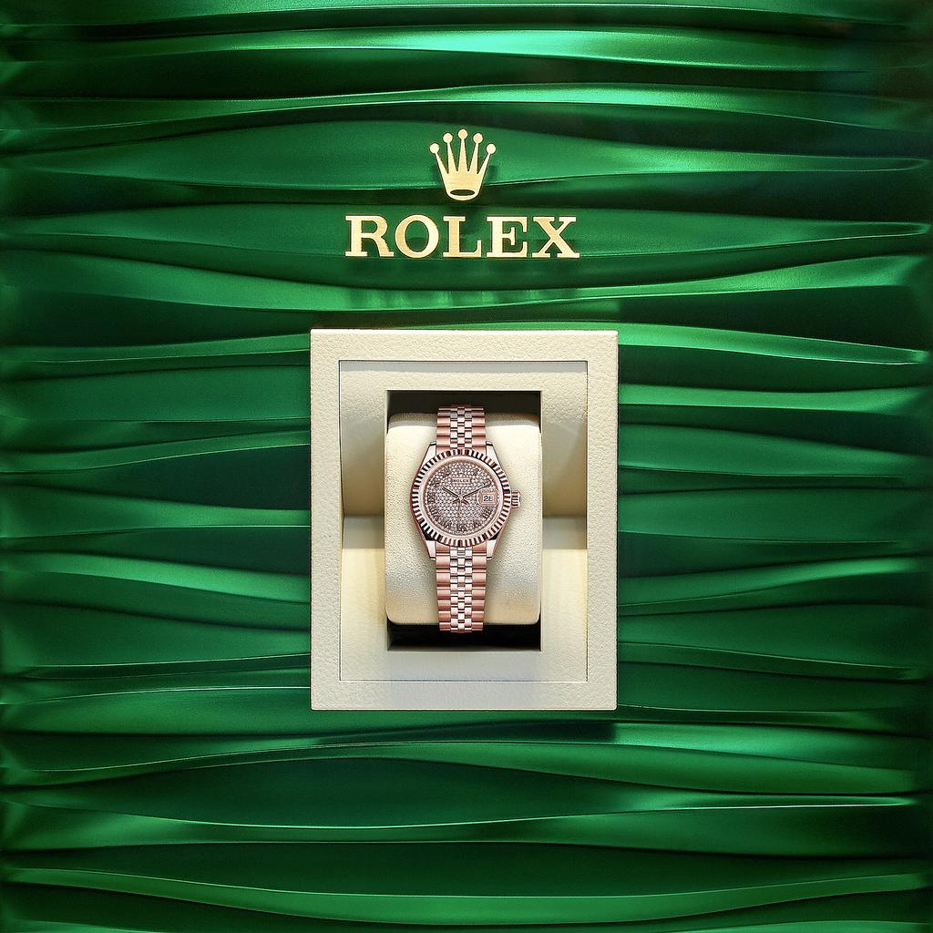 Rolex Lady-Datejust 28, 18k Everose Gold,