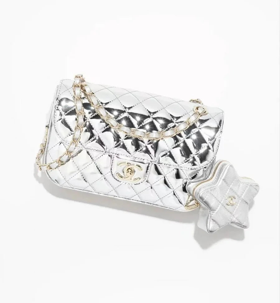 Chanel silver bag