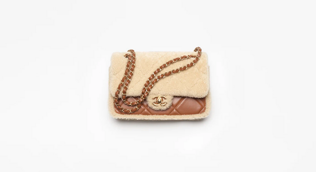 Chanel 24k new teddy lamb wool cf series AS5148