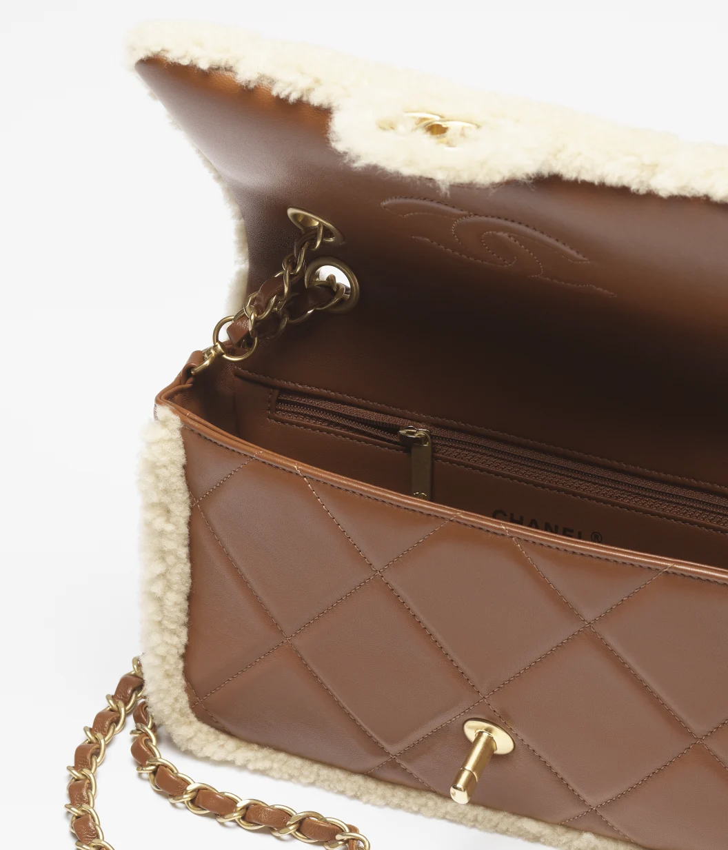 Chanel 24k new teddy lamb wool cf series AS5148