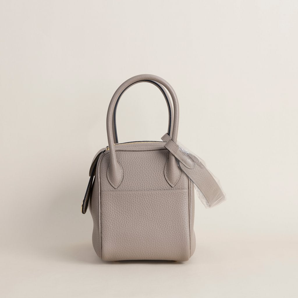 Lindy 26cm Clemence leather 81 Gris tourterelle GHW